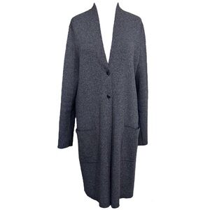 J. Jill Button Front Knit Duster Cardigan Size Medium Sweater Longline